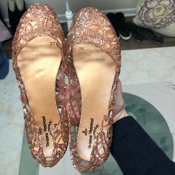 Vivienne Westwood Shoes - Vivienne Westwood + melissa pink w glitter Jellies